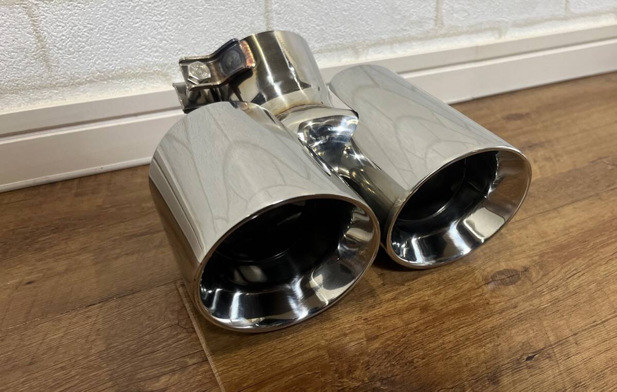 汎用 ステンレス製 ポルシェ ルック マフラーカッター 片側出し テールエンド Porsche カレラ カレラS 997 RH拍卖