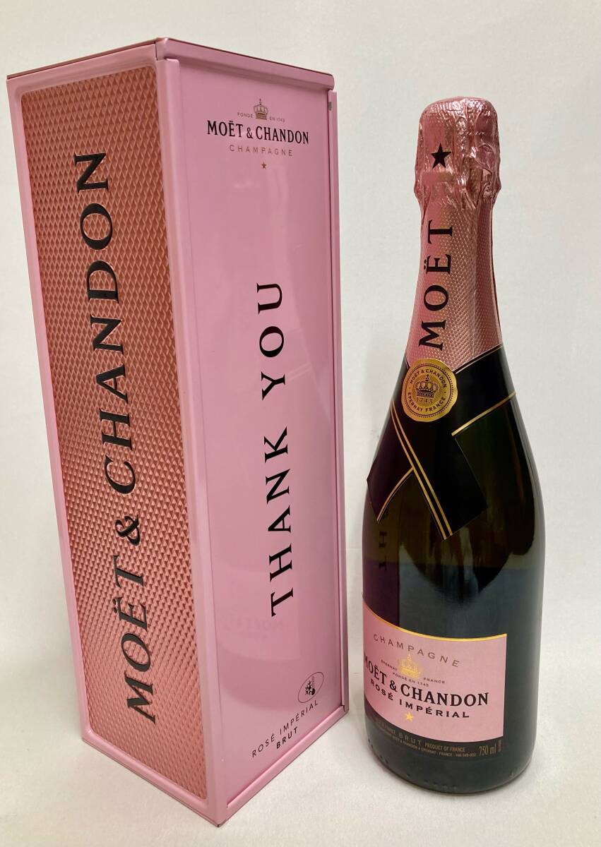 新品未開封◆MOET&CHANDON【モエ エ シャンドン】 ROSE IMPERIAL BRUT カスタマイズボックス 750ml拍卖