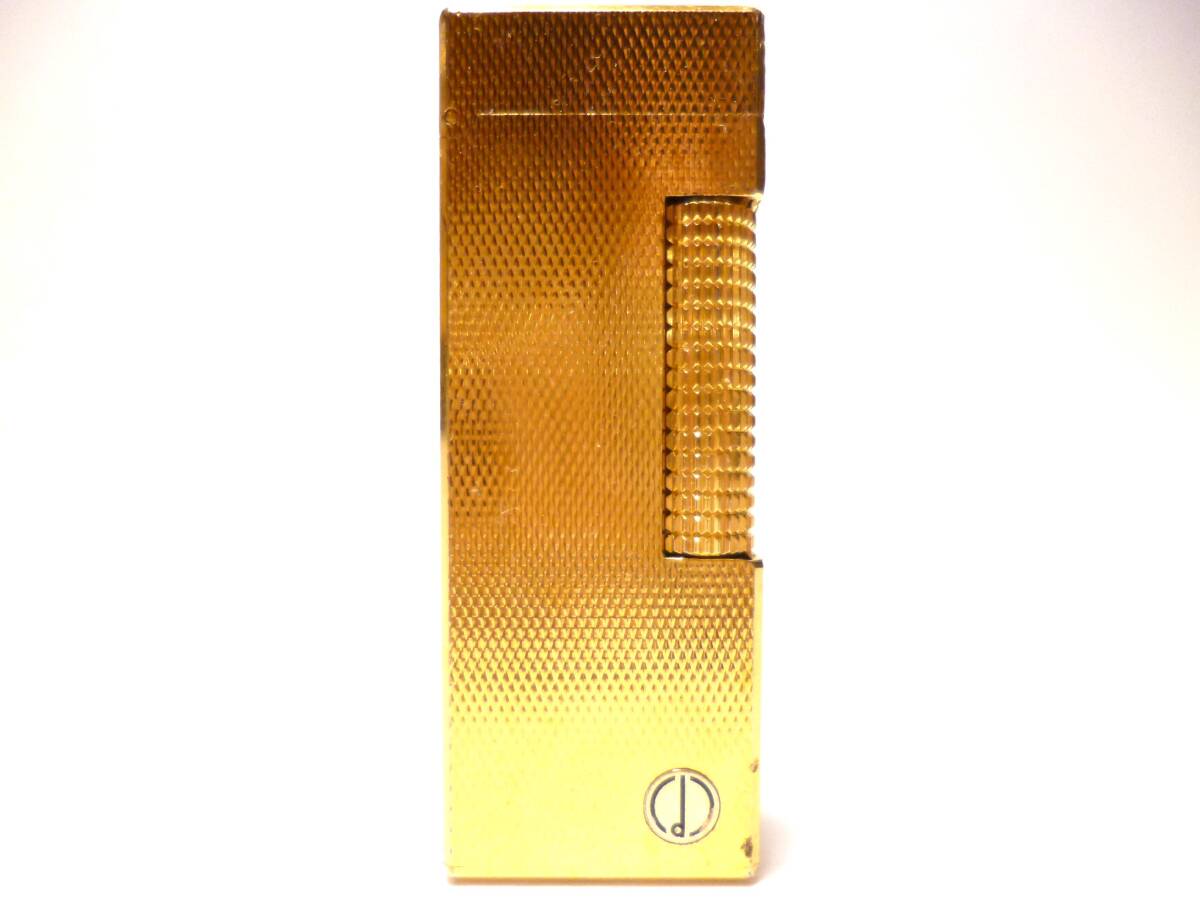 ダンヒル dunhill ライター RL1401 バーレイ ゴールド 着火OK 炎調整OK 美品!拍卖