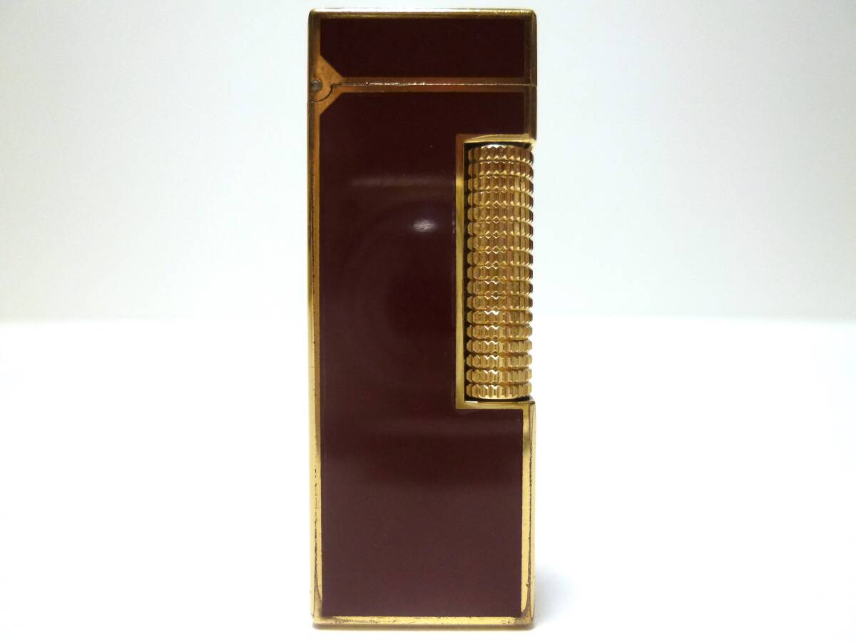 ダンヒル dunhill ライター RL2403 マルーンラッカー 着火OK 炎調整OK メンテナンス済み 美品!!拍卖