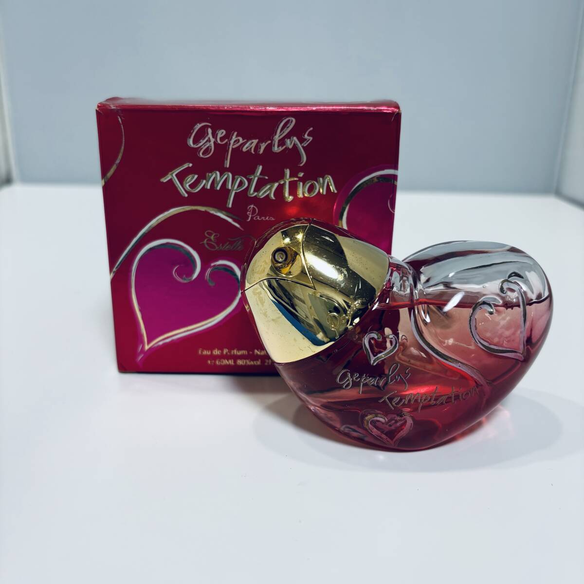 K0736 レア品 geparlys Temptation ジェパーリー テンプテーション 60ml スプレー難有 残量たぶん85%拍卖