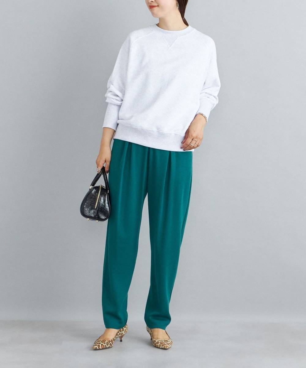 新品 SHIPS ウールブレンドイージーパンツ 手洗い可能 ターコイズ 緑 拍卖