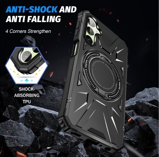 Galaxy A54 5G ブラック タフケース 落下保護 マグセーフ対応 拍卖