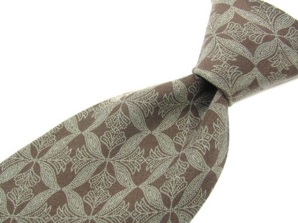 Donna Karan New York(ダナ・キャラン・ニューヨーク) シルクネクタイ リーフ柄 USA製 843367C217R16拍卖