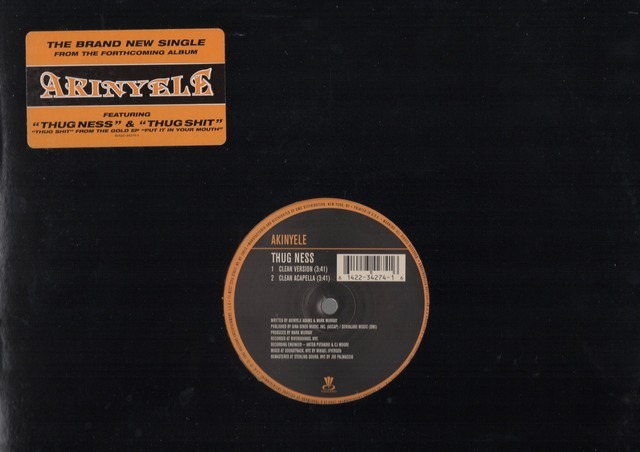 【廃盤12inch】Akinyele / Thug Ness拍卖