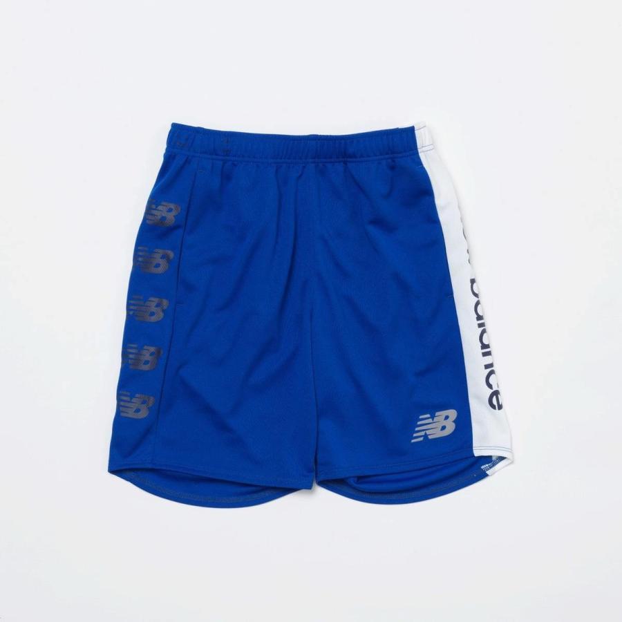 【KCM】z-new-460-150★展示品★【New Balance】ジュニア プラクティスショーツ ハーフパンツ JJPF9354 ロイヤルブルー サイズ 150拍卖