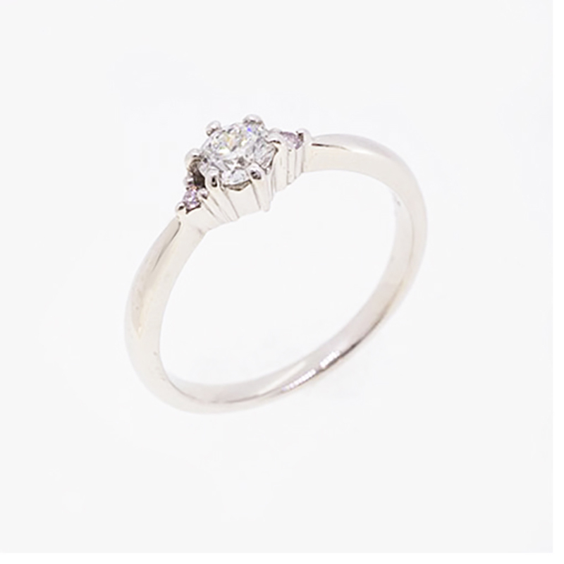 【ju325】ダイヤモンド リング/0.239ct/0.02ct/Pt900 プラチナ/未使用拍卖