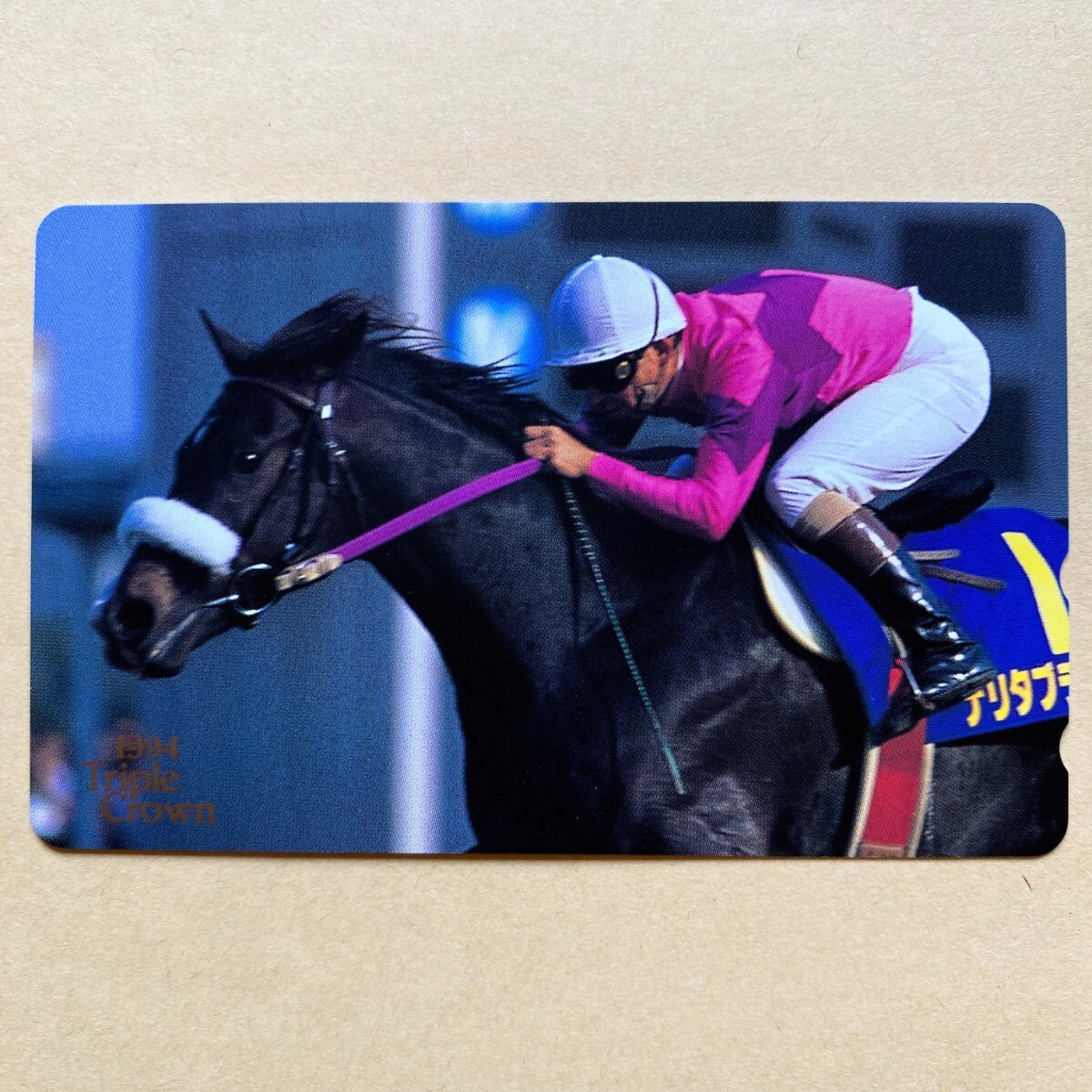 【未使用】 競馬テレカ 50度 ナリタブライアン 1994三冠馬 南井克巳拍卖