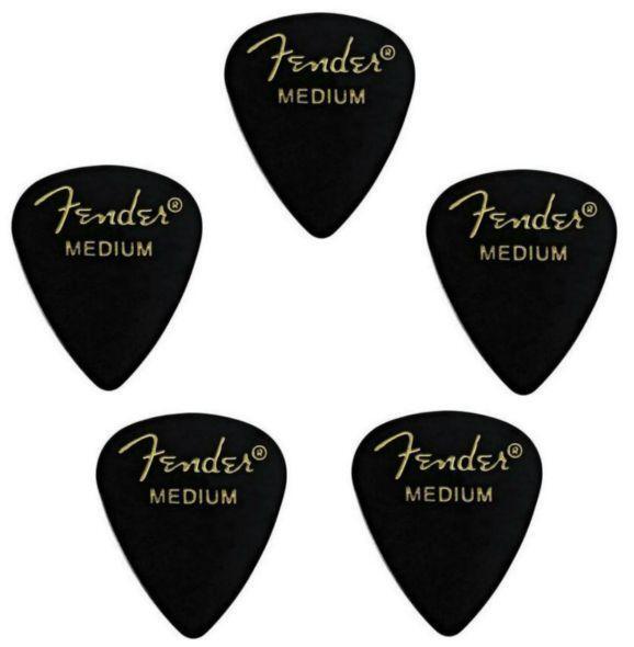 Fender ティアドロップ ブラック ギターピック 351MEDIUMブラック拍卖