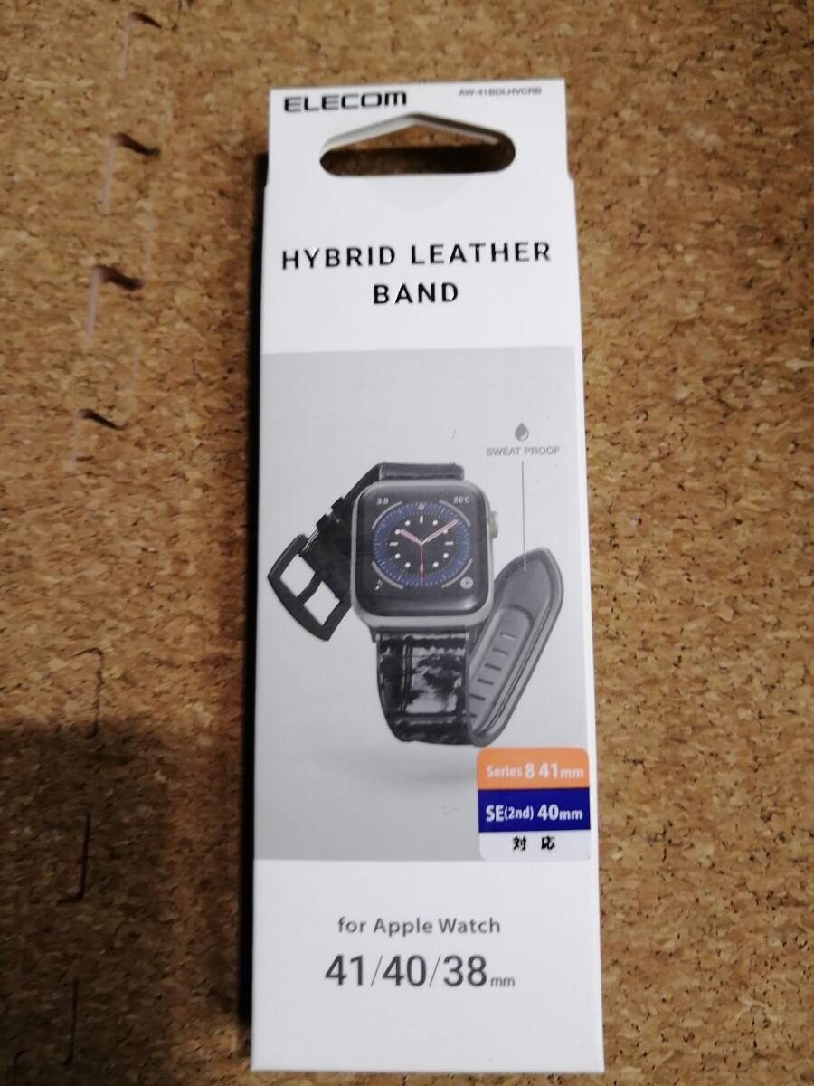 エレコム Apple Watch ハイブリッド ソフトレザー バンド アップルウォッチ 41 40 38 mm ブラック AW-41BDLHVCRB 4549550269872拍卖