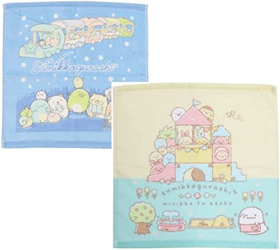 新品送料無料 すみっコぐらしのかわいいウォッシュタオル2柄 ミニタオル ハンドタオル ほしぞら拍卖