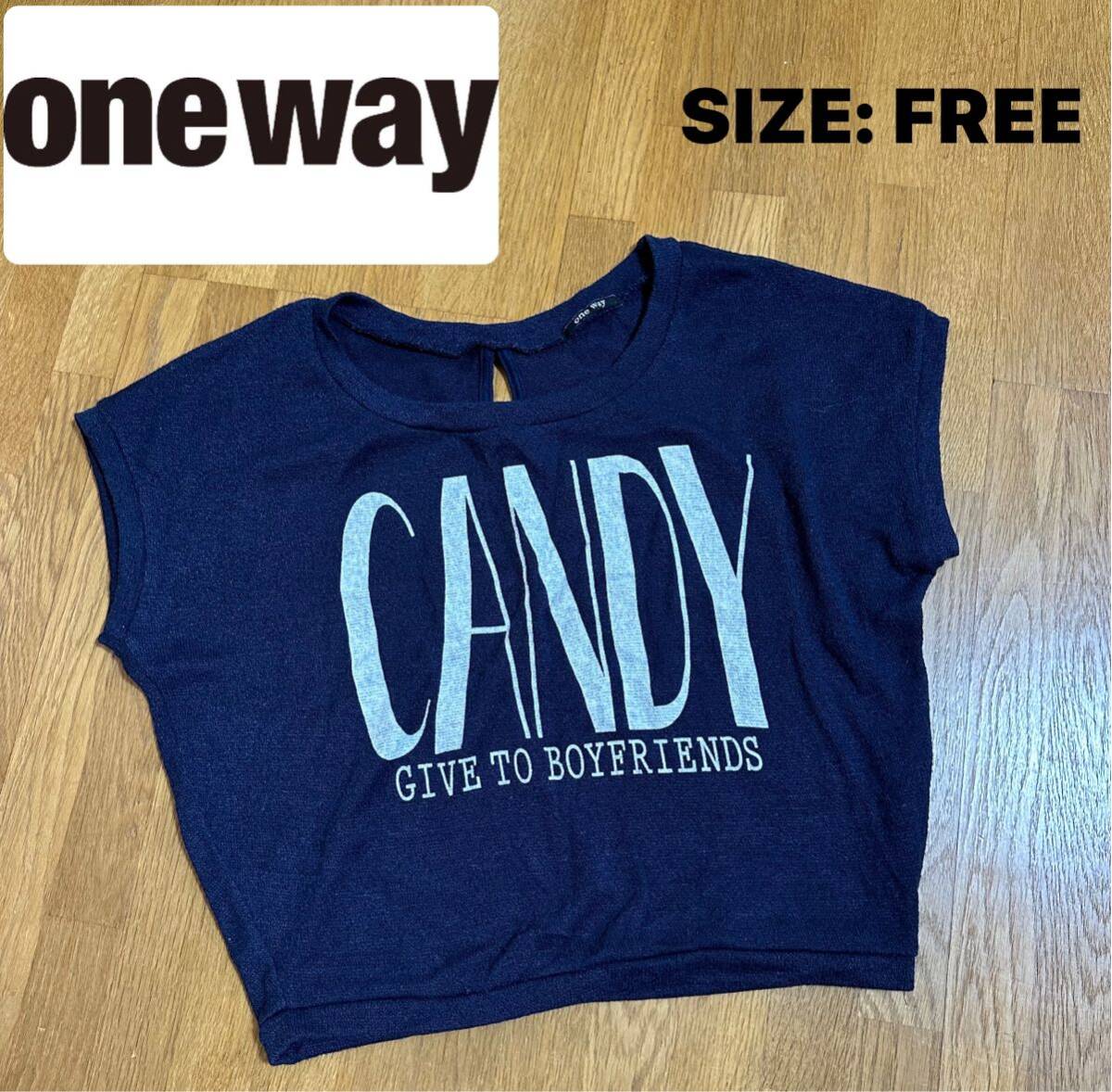 【ワンウェイ】ノースリーブ 身幅ワイド ビッグシルエット トップス FREE拍卖