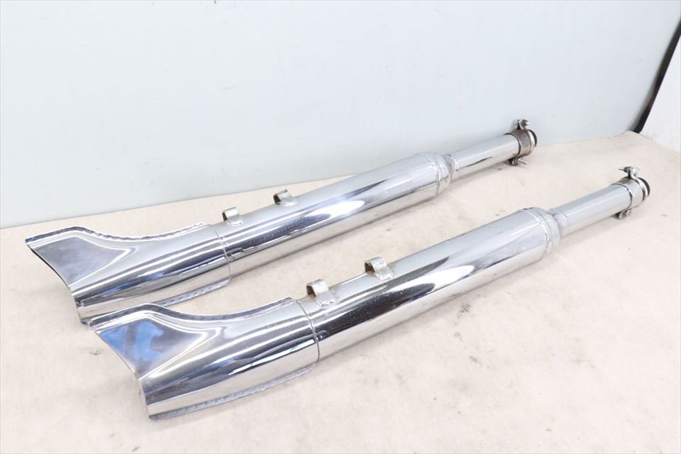 327134 ハーレー ツーリング ~94年 メーカー不明 フィッシュテール マフラー サイレンサー スリップオン拍卖