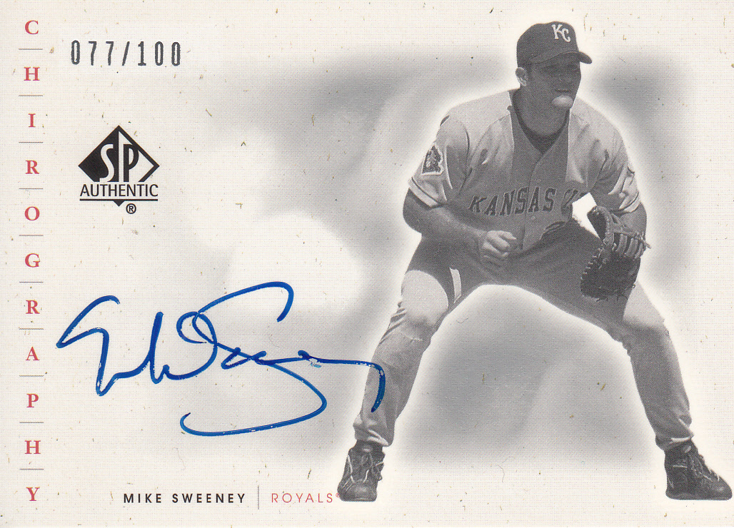 2001 UD SP AUTHENTIC 'MIKE SWEENEY' CHIROGRAPHY /100拍卖
