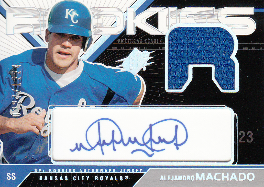 2003 UD SPx ROOKIES 'ALEJANDRO MACHADO AUTO&JERSEY CARD /1224拍卖