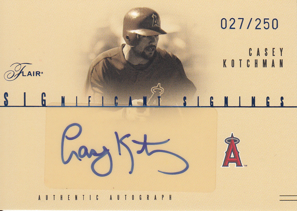 2005 FLAIR 'CASEY KOTCHMAN' AUTOGRAPHY /250拍卖