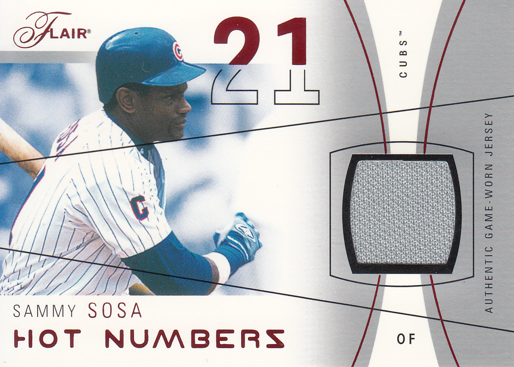 2004 FLAIR 'SOMMY SOSA' JERSEY CARD /175拍卖
