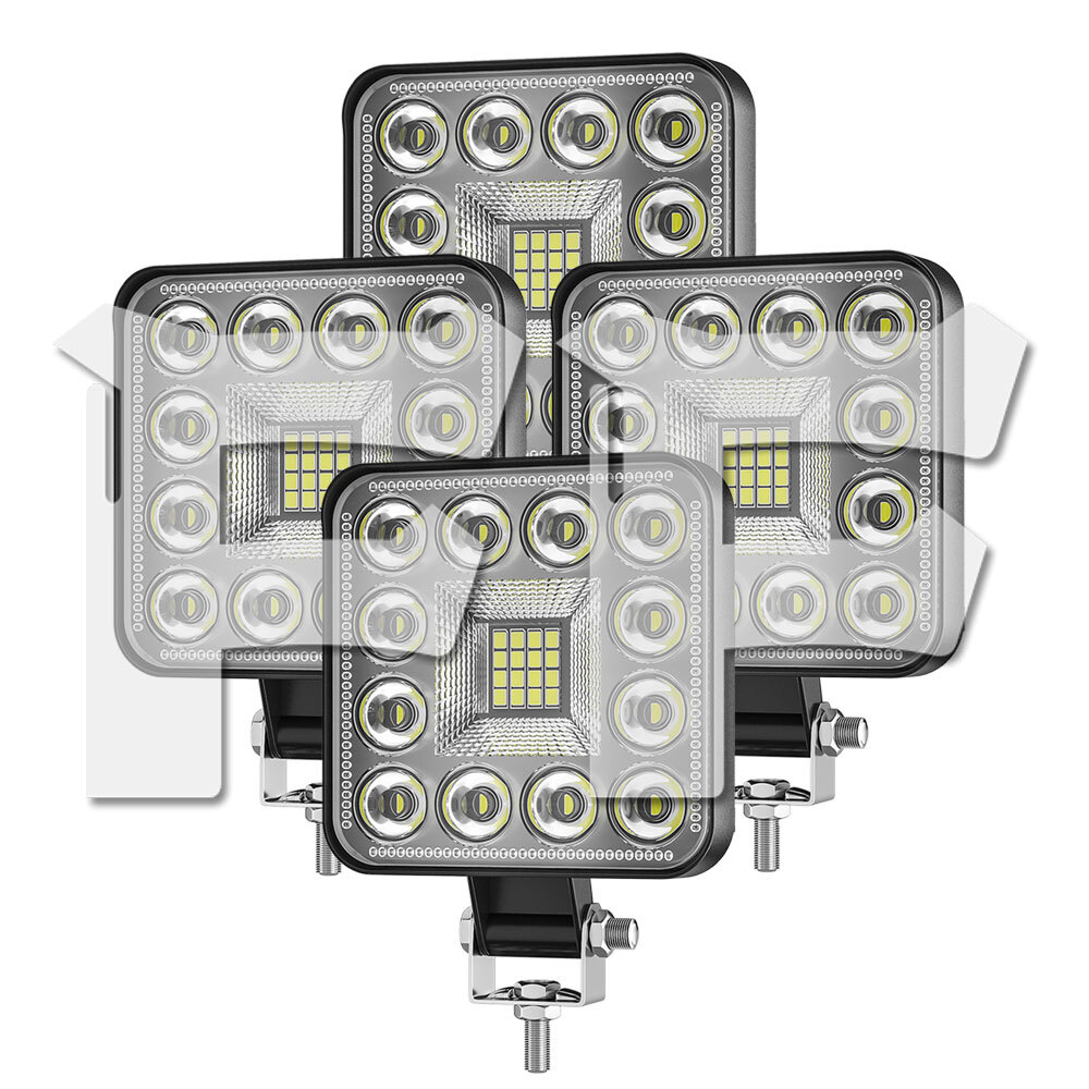 送料無料● 36W 広角タイプ 3インチ LED 作業灯 ワークライト 6500K ホワイト 3600LM 12V/24兼用 ボート 建築機械 道路照明 工事現場 4個拍卖