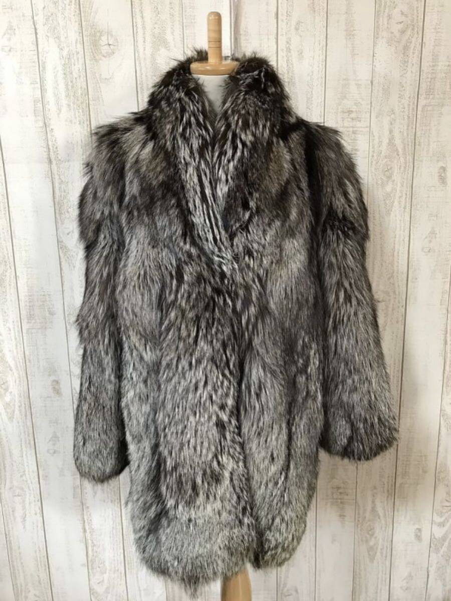 値下げ処分 豪華 SAGA FOX シルバーフォックス コート 毛皮 サガフォックス SAGAゴールド拍卖
