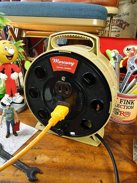 マーキュリー ポータブル延長コードリーラー 5m (サンドベージュ) ■ アメリカン雑貨 アメリカ雑貨 拍卖