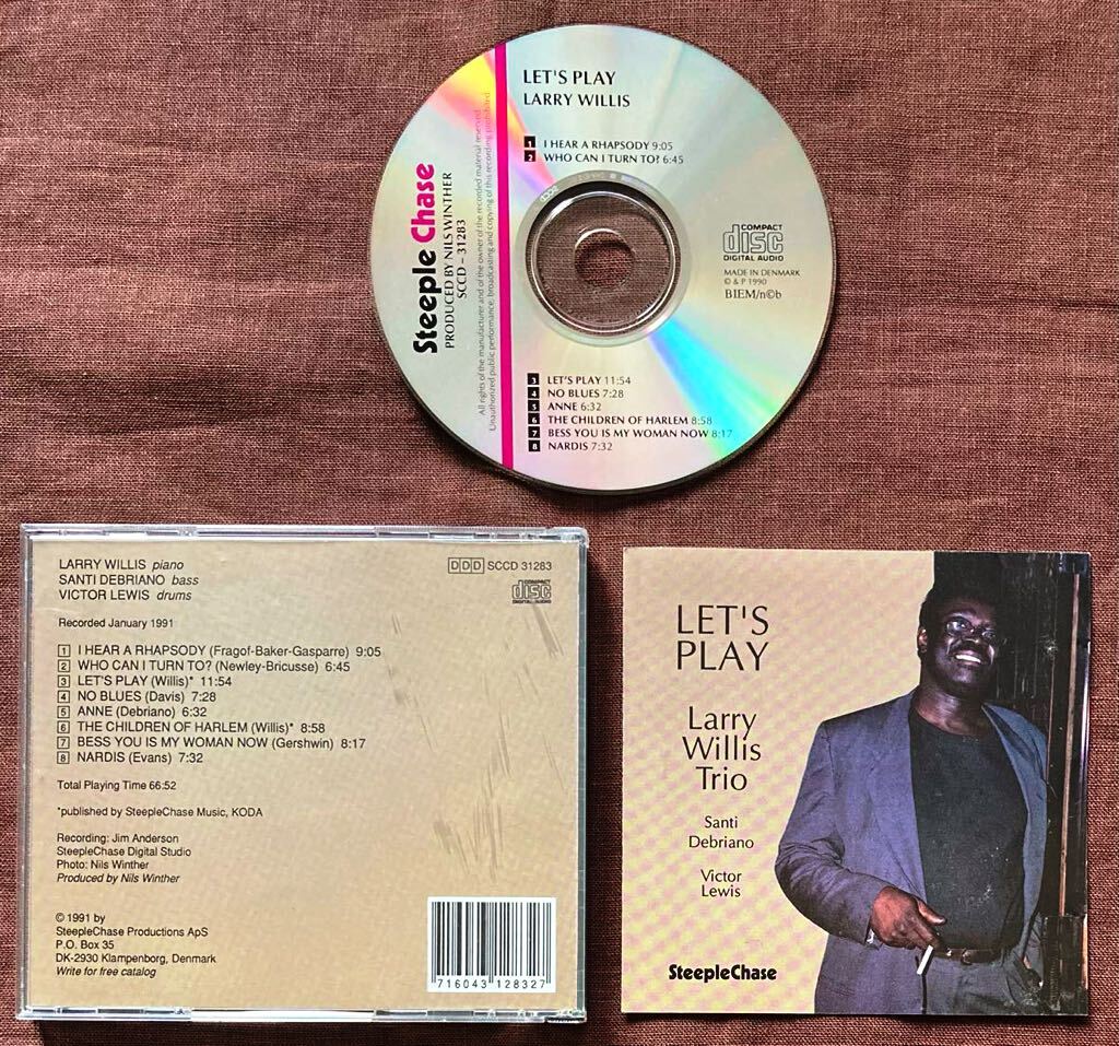 ラリー・ウィリス/PIANO TRIO/ピアノ・トリオ/サンティ・デブリアーノ/ヴィクター・ルイス/ポスト・バップ・ピアノ名手/STEEPLE CHASE/1991拍卖