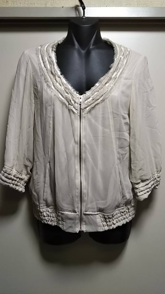 ☆ミスティーウーマンシフォンブルゾン☆美品M拍卖