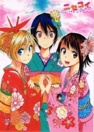 ニセコイ クリアファイル ジャンプフェスタ2013 限定品 桐崎千棘 小野寺小咲 原作版 A4イラスト 晴れ着拍卖
