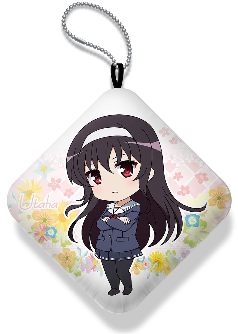 冴えない彼女の育てかた♭ ぷにぷにうで枕 霞ヶ丘詩羽 クッションキーホルダー 制服ver. 冴えカノ 深崎暮人 マイクロビーズ拍卖