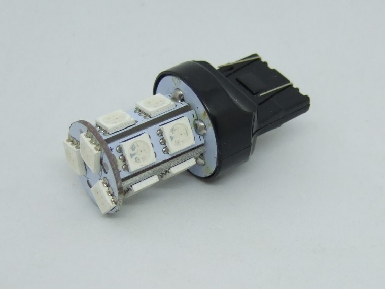 <T20W05R-003> T20 小型 13SMD LED ブレーキ・テールライト<レッド・赤色>S25 ダブル球(12V 21/5W)拍卖