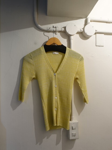 ◎Ballsey ボールジー 薄手 リブ ニット カーディガン サイズS コットン拍卖