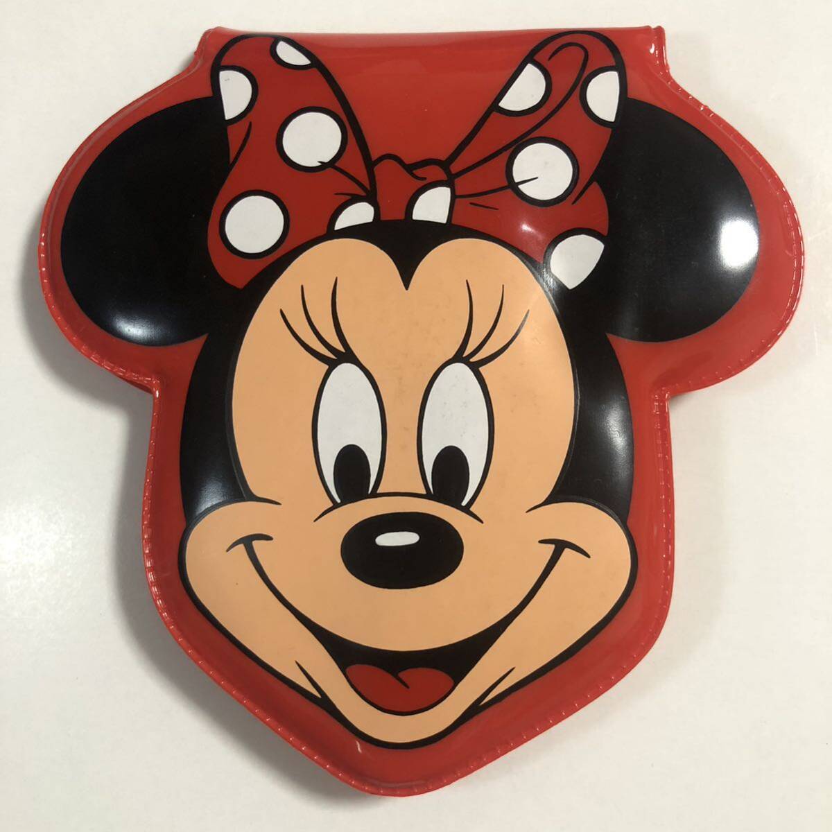 ミニーちゃん 顔型 ビニール 二つ折り財布★アメリカ ディズニーワールド★ミニーマウス★Disney拍卖