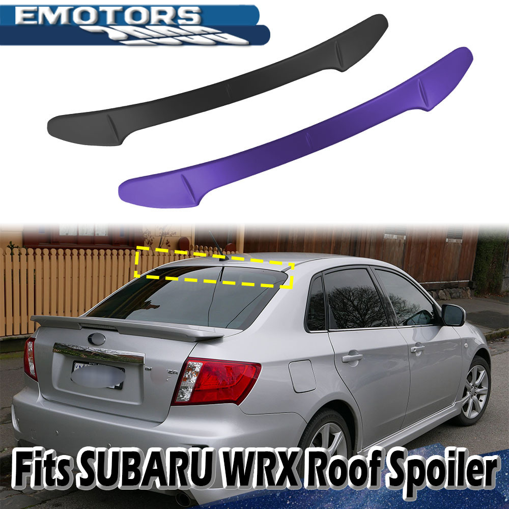 【何色でも塗装可能】D Type スバル 3代目 GV系 インプレッサ WRX STI セダン 塗装費込 リヤスポイラー ガラス ルーフスポイラー 08-14拍卖