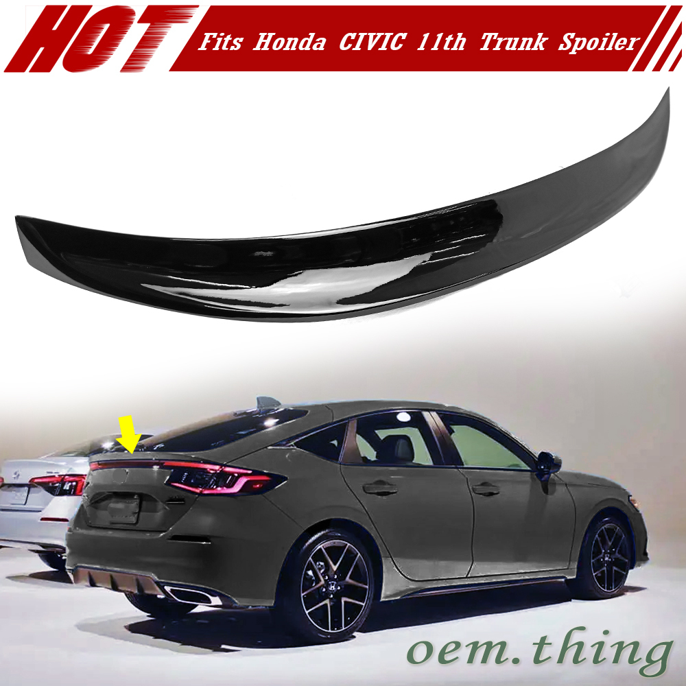 【何色でも塗装可能】P Type ホンダ シビック ハッチバック 11代目 FL1 FL4 塗装費込 トランクスポイラー リアスポイラー 2021-2024拍卖