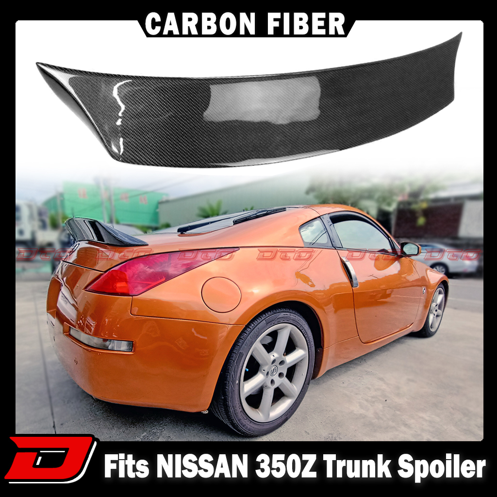 カーボントランクスポイラー 2003-2008 日産 350Z フェアレディZ Z33 クーペ V TYPE リアルカーボン製拍卖