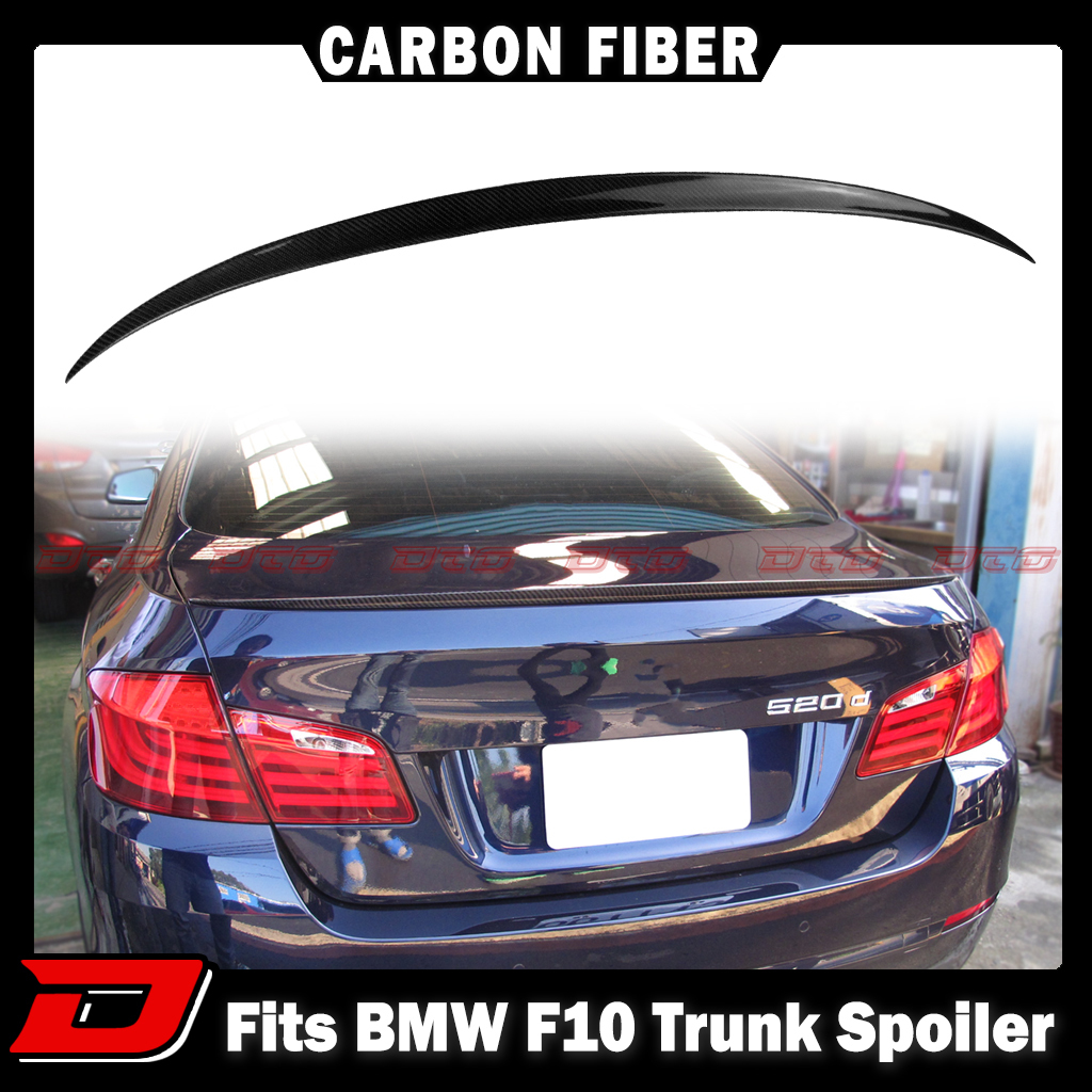 【即納品】カーボントランクスポイラー 2010-2016 BMW 5シリーズ F10 セダン リア トランクリッド スポイラー M5 リアルカーボン製拍卖