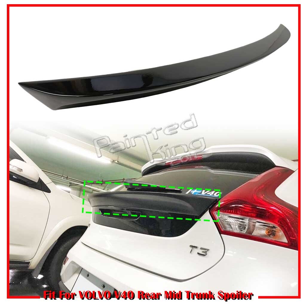 【何色でも塗装可能】M Type ボルボ V40 2代目 SE T2/T3/T4/D4 塗装費込 リア トランクスポイラー テールゲートスポイラー 2012-2019拍卖