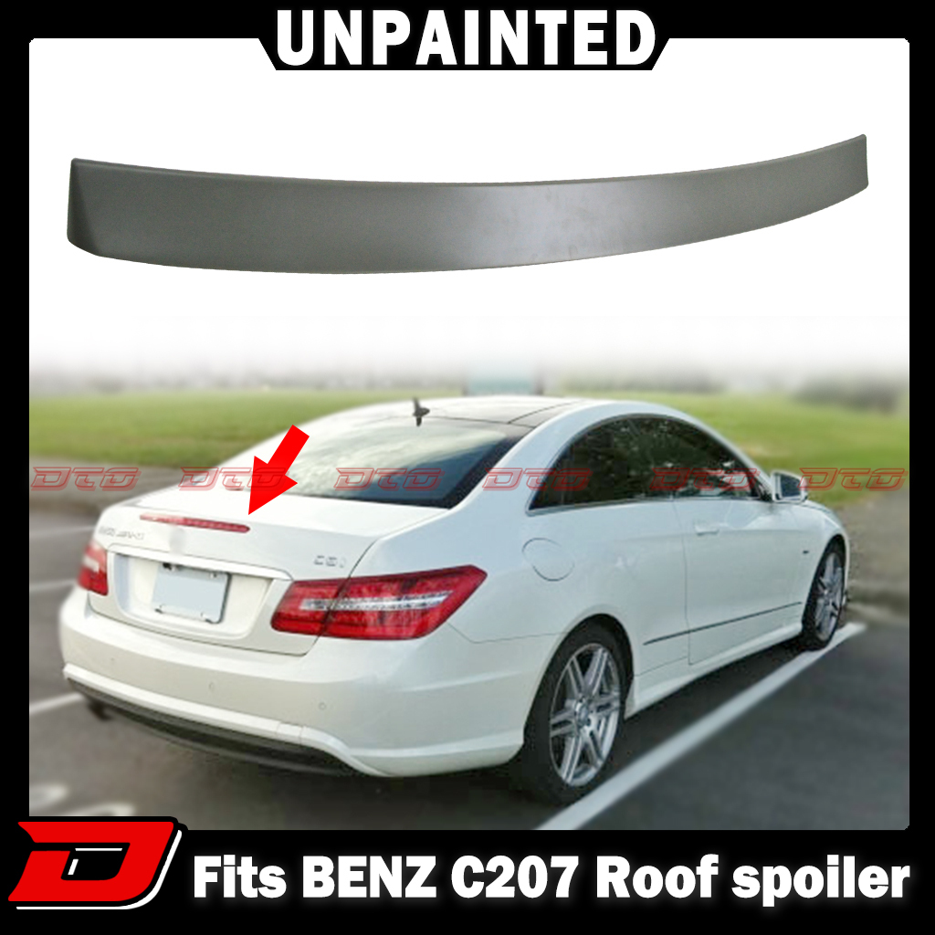 【即納品】D Type ベンツ BENZ C207 クーペ ABS エアロ ルーフスポイラー リヤスポイラー 未塗装品 素地 2009-2016拍卖