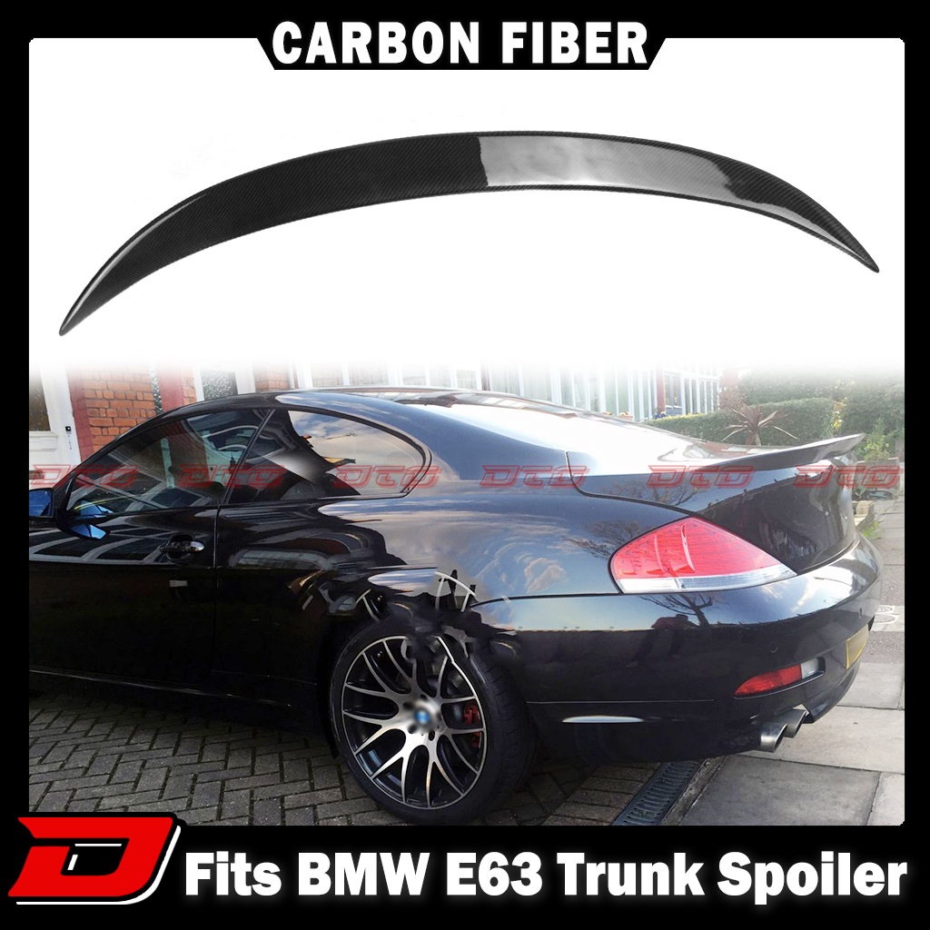 カーボントランクスポイラー 2004-2008 BMW 6シリーズ E63 M6 クーペ 前期 ウイング リアスポイラー V TYPE リアルカーボン製拍卖