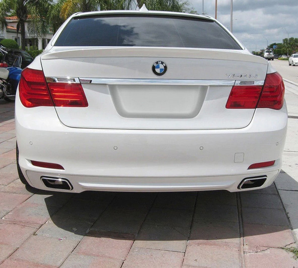 【即納品】#300塗装済 BMW 7シリーズ F01 F02 F03 F04 ABS エアロ トランクスポイラー リヤスポイラー アルピンホワイト AC TYPE 塗装費込拍卖