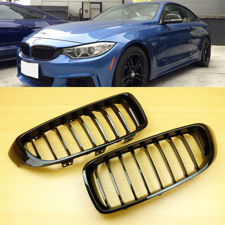 最上級品質▲BMW F32 F33 F36 F80 F82 フロントグリル 光沢黒 セット ABS製 シングルバー 艶あり黒 2014-2020拍卖