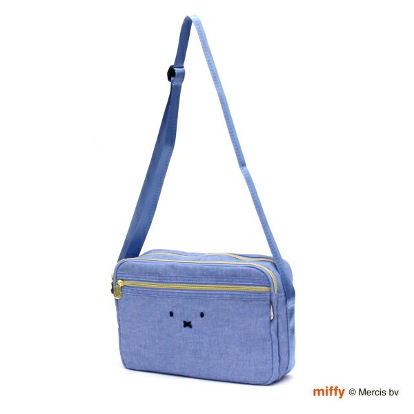 ミッフィー miffy ミニショルダーバッグ フェイスライトブルー拍卖