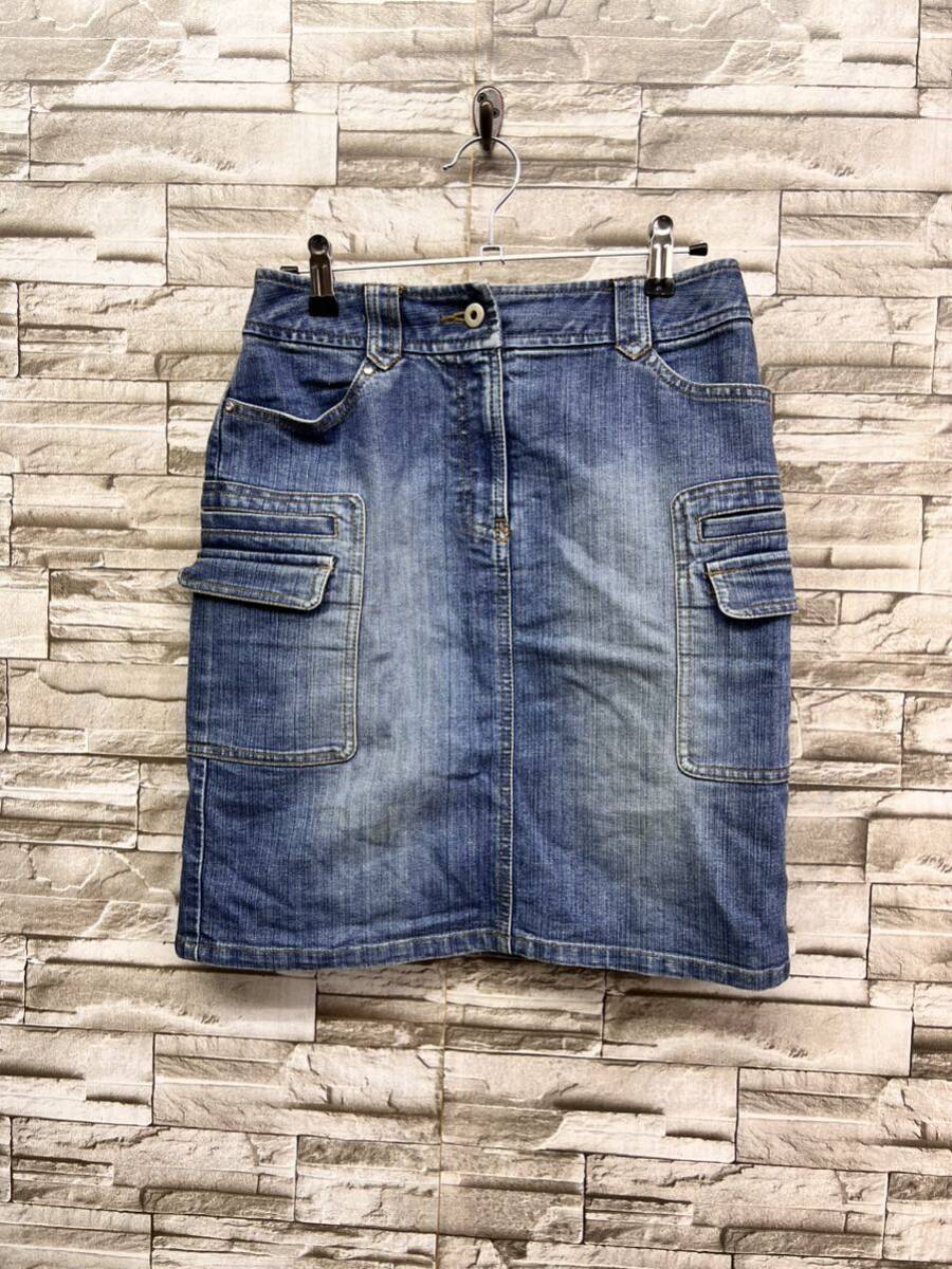 any sis エニィスィス ブルー デニムスカート スカート デニム レディース拍卖