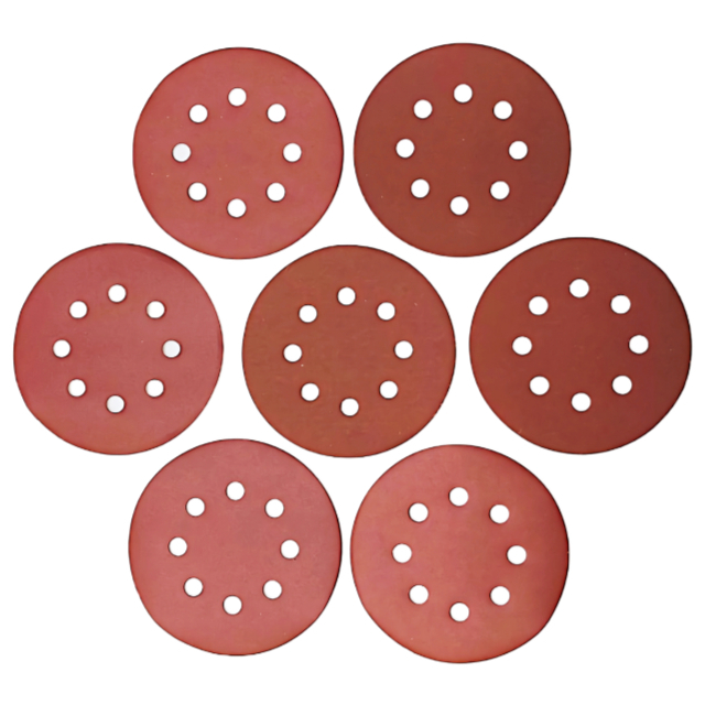 (B) サンドペーパー 125mm径 8穴 サンダー サンディング ディスク#400〜2000 70枚セット 集塵穴付き 紙やすり 研磨 ヤスリ マジックテープ拍卖