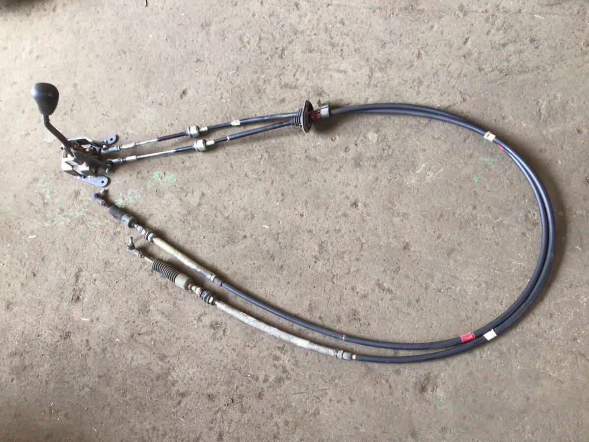 FE72BE H.19年 キャンター シフトレバー&ワイヤー 2本 X2 2445 ④ 即日発送可 ヤフオク 140s拍卖
