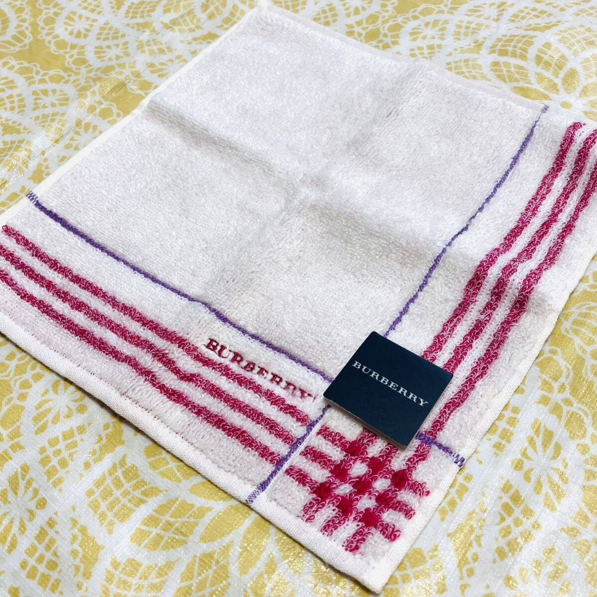 新品/BURBERRY/タオルハンカチ/Y/正規品/バーバリー/綿100%/未使用/即決/匿名発送/ノバチェック/ハンドタオル/ハンカチーフ/レディース拍卖