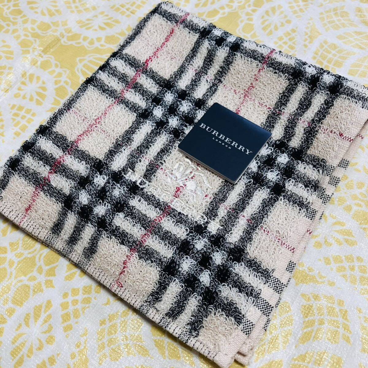 【人気柄】新品/BURBERRY/タオルハンカチ/正規品/バーバリー/綿100%/未使用/即決あり/匿名発送/ノバチェック/ハンドタオル/Y/ベージュ/58拍卖