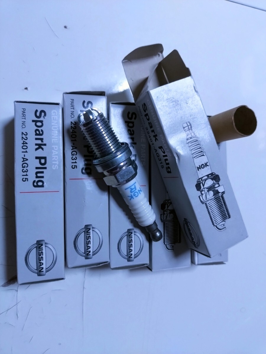 ★ 送料無料 新品 日産純正 スパークプラグ 6本 セット 22401-AG315 プラグ NGK タイプR BKR5EQUPA拍卖
