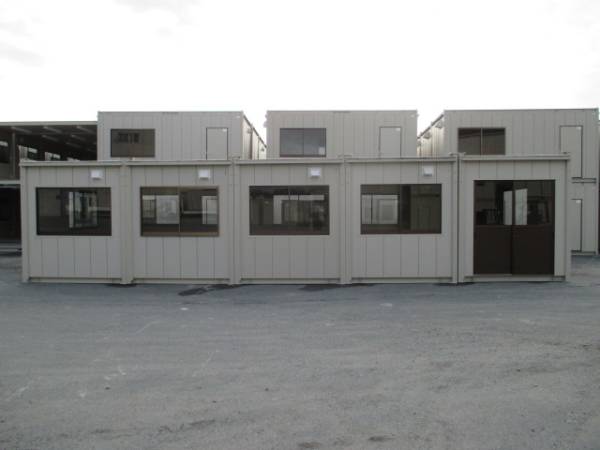 【宮城発】スーパーハウス コンテナ 物置 ユニットハウス 20坪 中古 仮設ハウス プレハブ 倉庫 事務所 .寮 40帖 休憩室 道場 直売所 農業拍卖