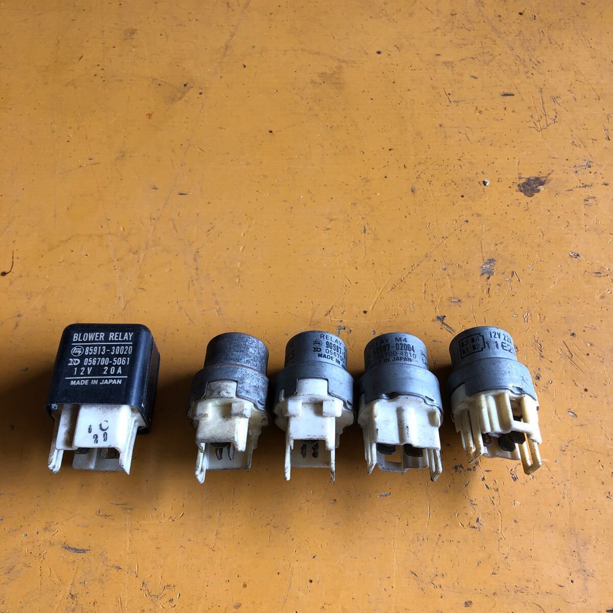 AE86トヨタ純正リレー M3.M4.ブロワーリレー計5個12V 昭和aa63TE71KP61旧車拍卖