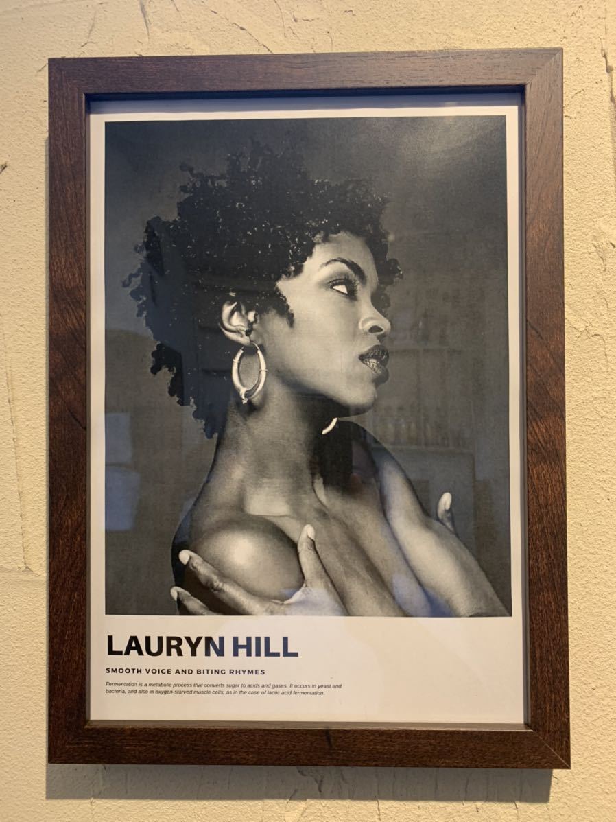 Lauryn Hill ローリンヒル fugees reggae A4 額付き ⅰ拍卖